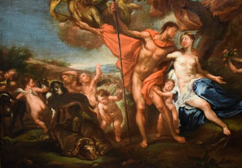 Vénus et Adonis, atelier de Frans Wouters (Lierre 1612 - Anvers 1659) - Louis XIV